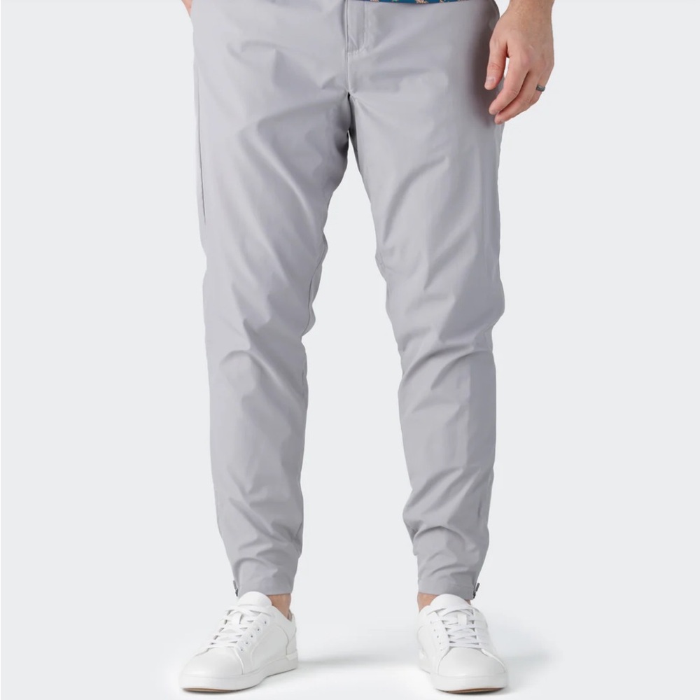 NWT waggle golf Greenside Men's Jogger grey 30x28 side zipper